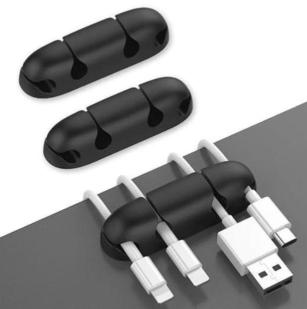 Actual product image Aha Style Ahastyle Silicone Multi-Purpose Cable Clip/Organizer ( 3 Packs )
