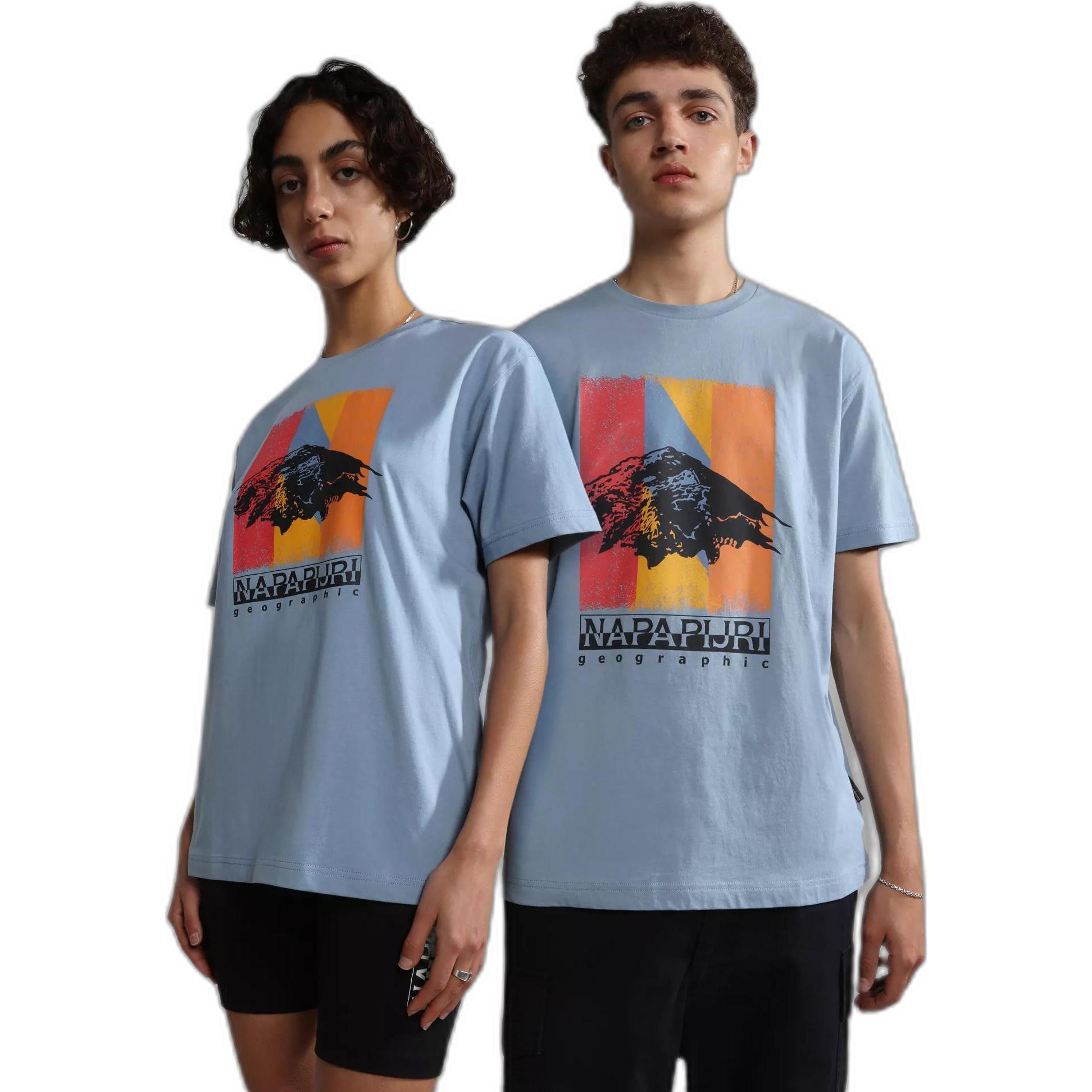 Thumbnail - Napapijri, Herren, Shirt, t-hirt, Blau, (S)