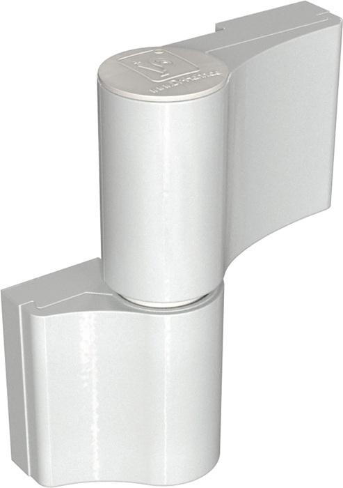 Dr. Hahn HAHN door hinge 4 AT, 2-part 20/65/58 with anchor screw, white RAL 9016