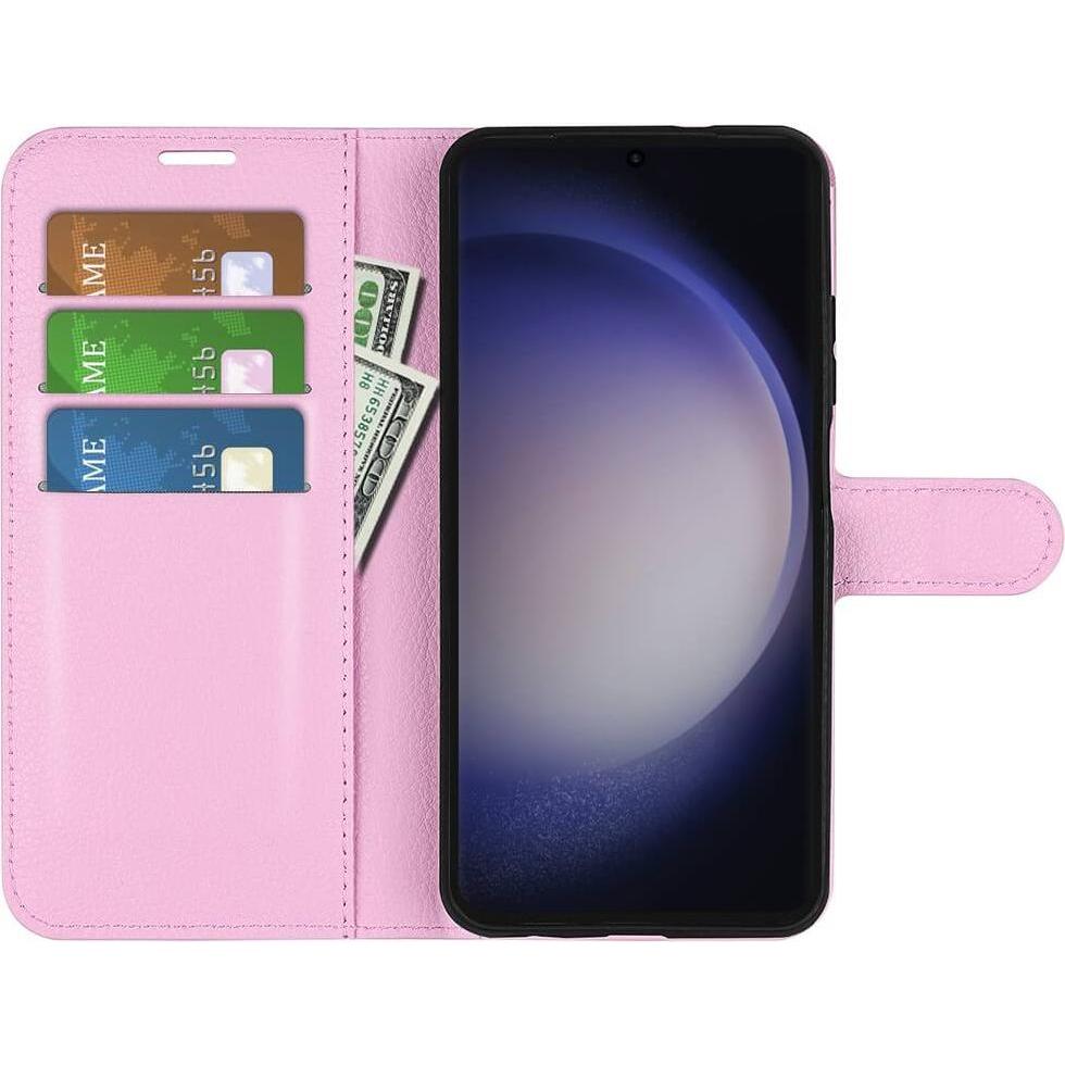 Thumbnail - Cover-Discount Leder Etui Hülle rosa (Samsung Galaxy S24 Ultra), Smartphone Hülle, Rosa