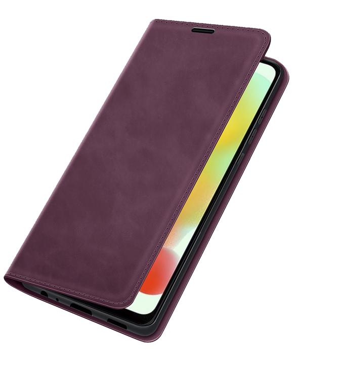 Actual product image Cazy Book Case Compatible with Xiaomi Redmi 12C - Cover Foldable Magnetic Synthetic Leather - Purple (Xiaomi Redmi 12C)