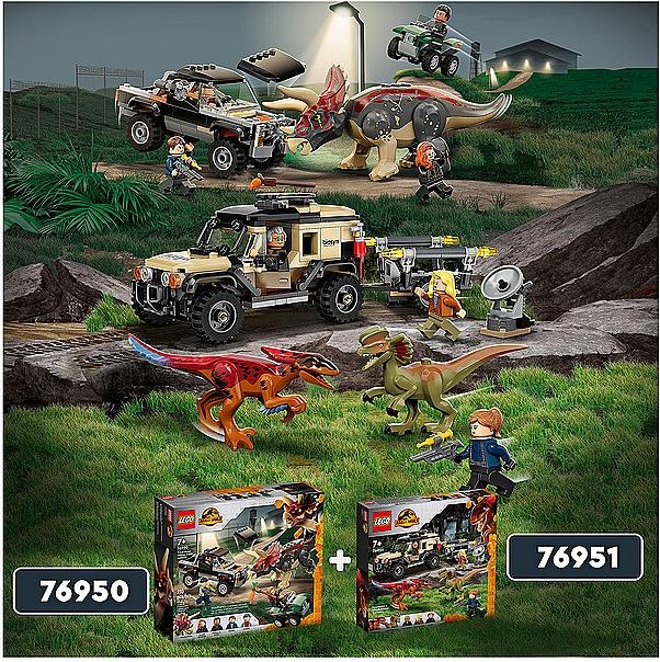 Immagine prodotto LEGO Trasporto Pyroraptor & Dilophosaurus (76951, LEGO Jurassic World, Set LEGO rari)