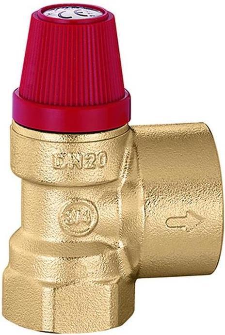 Actual product image Caleffi Diaphragm safety valve 3/4inchx1inch 3 bar