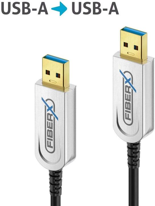 Actual product image Purelink FiberX Series - USB 3.1 fibre optic cable - USB-A USB-A - 20m (20 m)