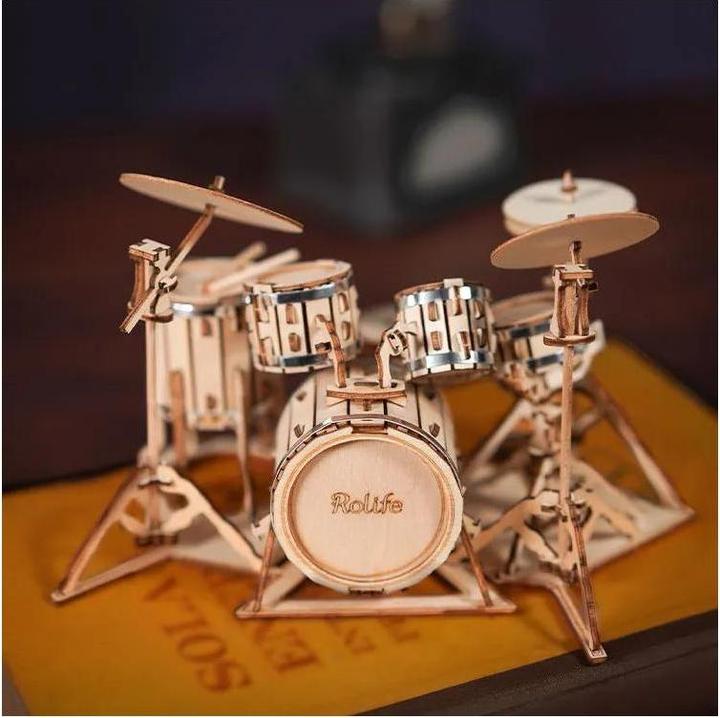 Actual product image Robotime TG409 - Drum kit