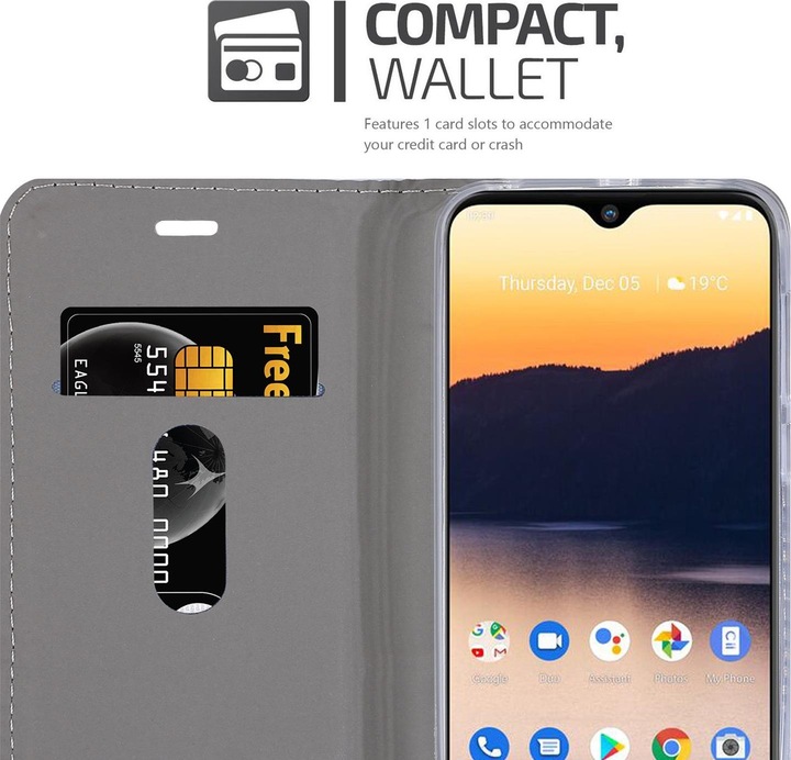 Produktbild Cadorabo Book Jeans Optik Cover (Nokia 2.3)