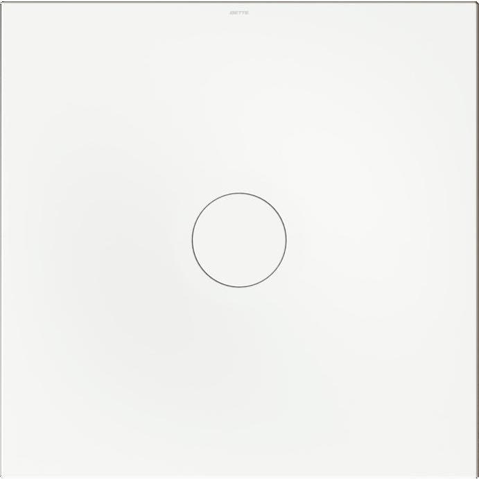 Bette, Duschwanne, Air Duschfliese mit Minimum-Wannenträger, 1000x1000mm, Antirutsch Pro, 7352