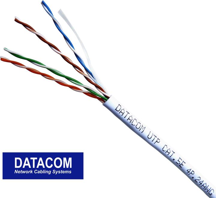 Actual product image Datacom UTP Cat5e PVC cable (thick), oil-covered (UTP, CAT5e, 305 m)