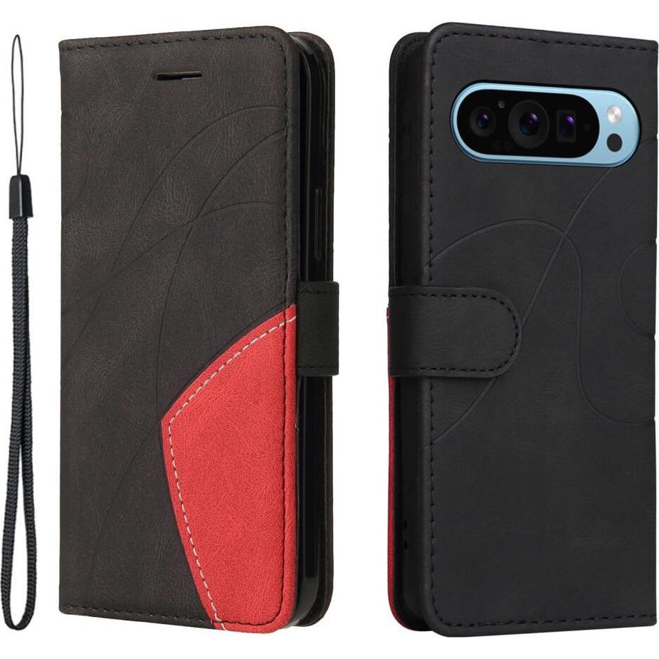 Cover-Discount Google Pixel 9 / 9 Pro - Zweifarbige Etui Hülle (Google Pixel 9 Pro), Smartphone Hülle, Schwarz
