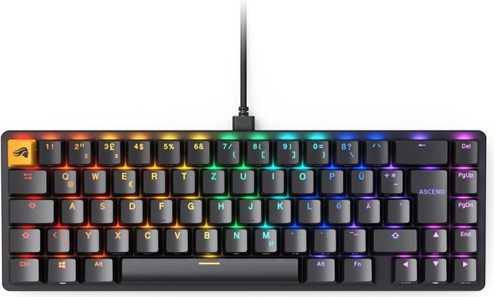 Produktbild Glorious PC Gaming Race GMMK 2 Kompakttastatur – Fox Switches, DE-Layout, Schwarz (DE, Kabelgebunden)