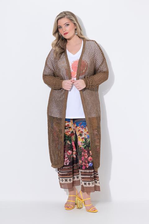 Produktbild Miamoda Strickjacke, Loose Fit, Lochstrick, Glitzereffekt (46, 48)