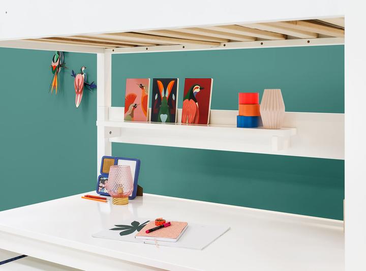 Actual product image Bopita Combiflex Loft Bed XL 90x200 with Straight Stairs White