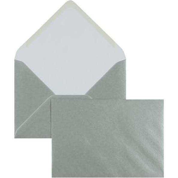 Blanke, Briefumschlag, Briefumschläge 133x184mm 100g/qm gummiert VE=100 Stück silber (100 x)