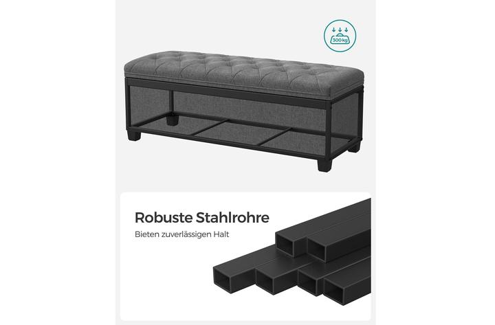 Produktbild Songmics Sitztruhe Ottomane mit Stauraum 110 x 40 cm (110 cm)