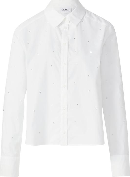 Immagine prodotto Comma Bluse Verkürzte Popeline-Bluse mit Strassapplikation (40)