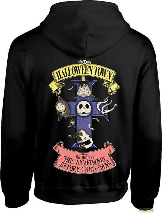 Actual product image Heroes Inc Nightmare before Christmas Kapuzenpullover Halloween Town Grösse S (S)