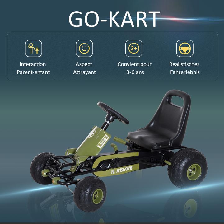 Produktbild Homcom Kinder Tretauto mit Handbremse