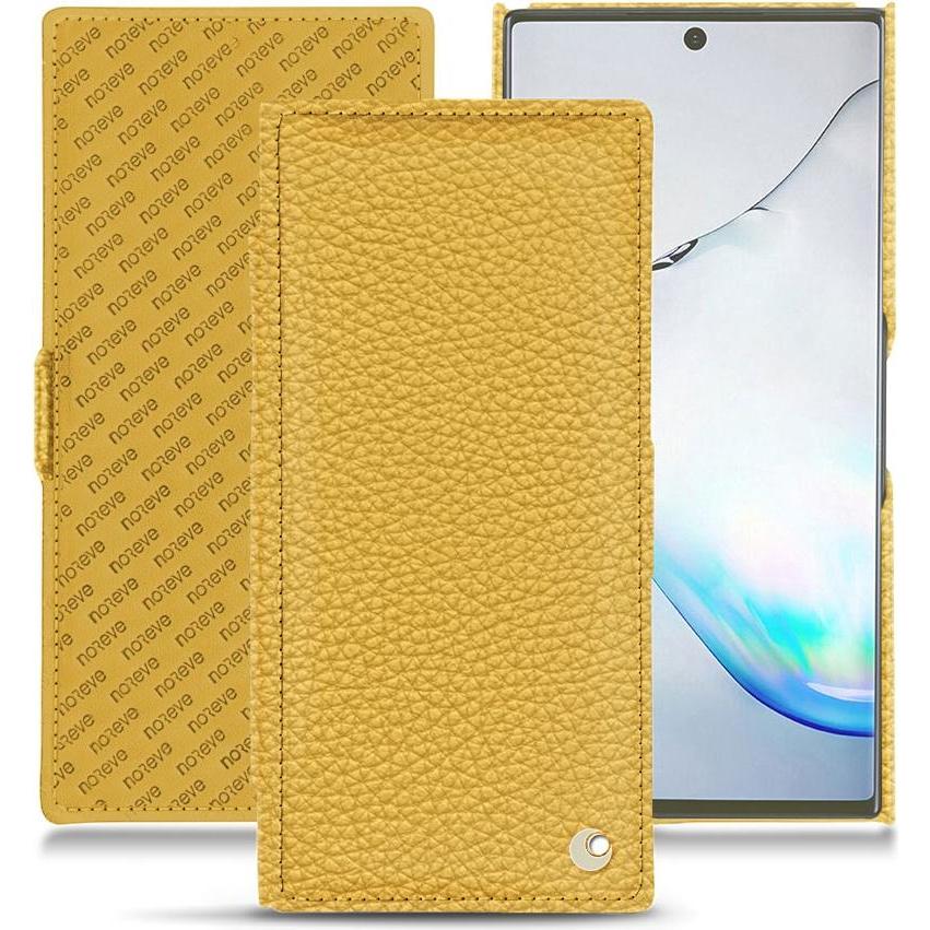 Noreve Lederschutzhülle horizontal (Samsung Galaxy Note 10), Smartphone Hülle, Orange