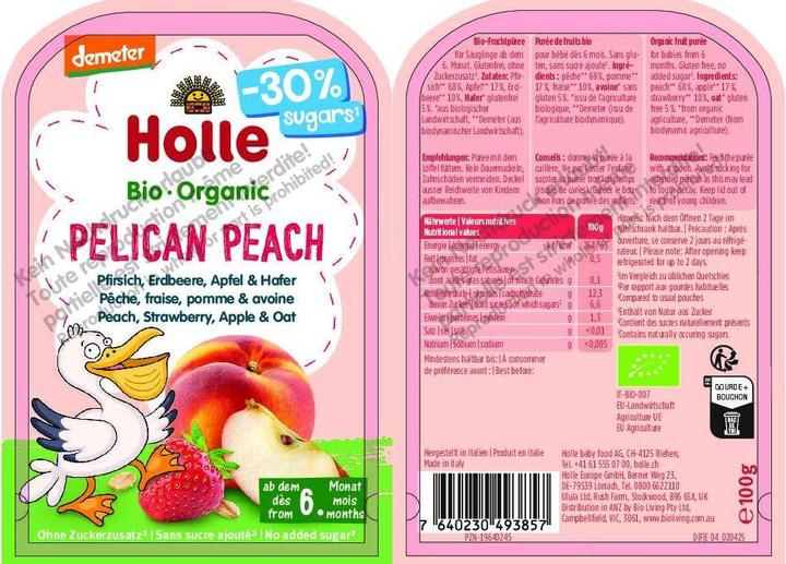 Image du produit Holle Pêche pélican (100 g)