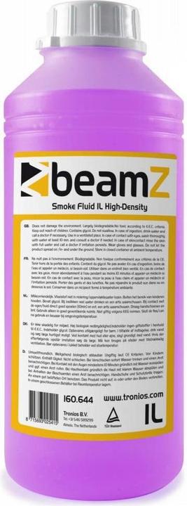 BeamZ Fluido nebbia 1L ad alta densità (Liquido nebulizzato)