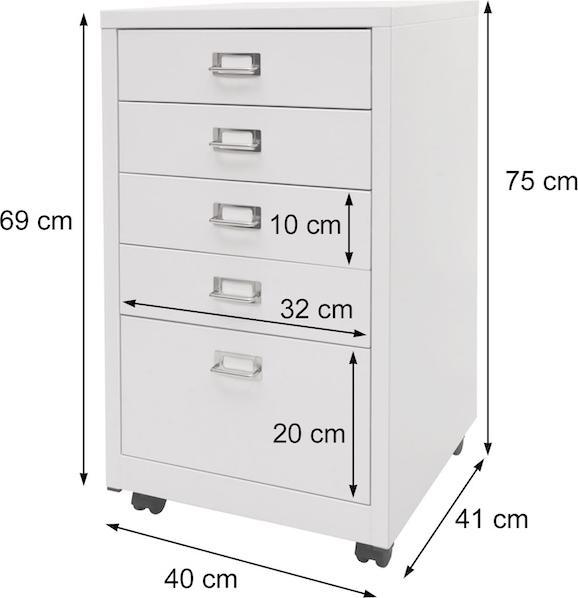 Actual product image Mendler HWC-L49 (40 x 41 x 75 cm)