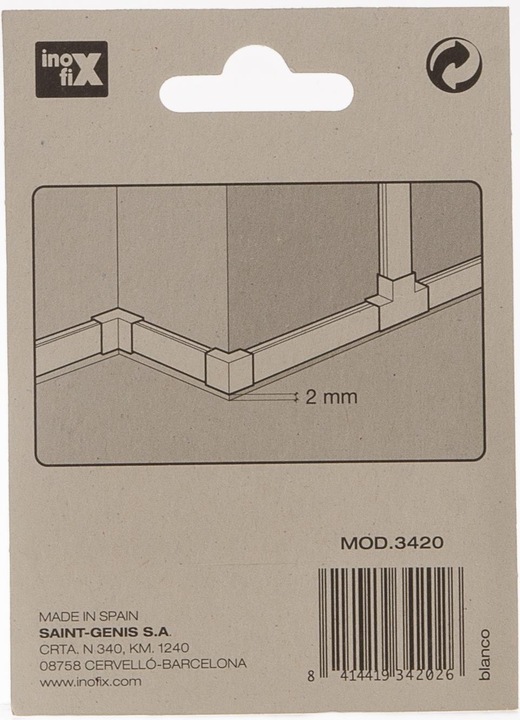 Actual product image Inofix Plasfix connectors 16x10mm assorted 7-piece