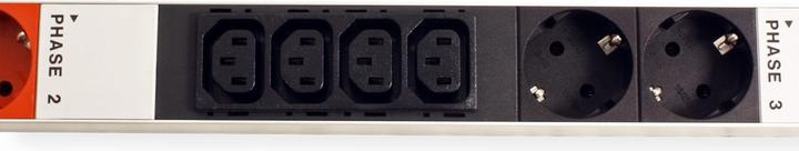 Produktbild Bachmann IT PDU ALU 0HE 12x C13 6x Schutzkontakt 3x 16A CEE rot