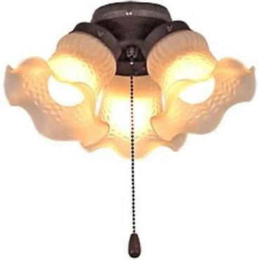 CasaFan Deckenventilator-Leuchte LEUCHTE 3 BA 3 TULPEN Glas matt, Ventilator