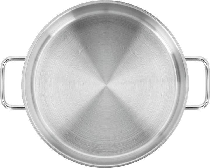 Image du produit Demeyere Apollo casserole basse avec couvercle en verre Ø24cm 2.8lt h:7.4cm (Casserole, Acier inoxydable, 24 x 7.40 cm)