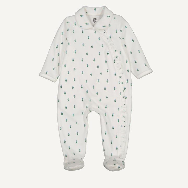Produktbild La Redoute Collections Einteiliger Pyjama aus Samt mit Blumenmuster (74)