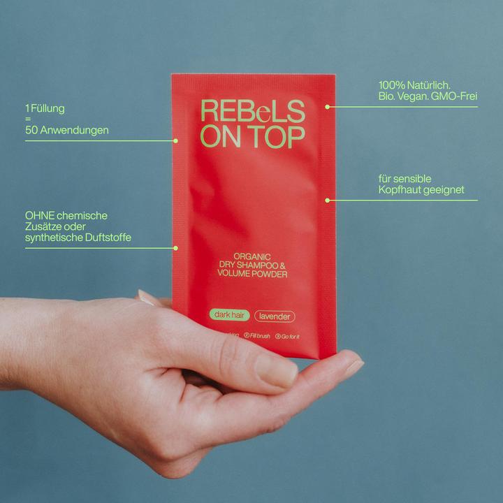 Immagine prodotto Rebels on Top Trockenshampoo Dark Refill (Shampoo secco)