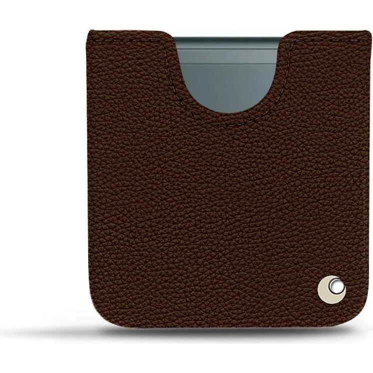 Noreve Lederschutzhülle Samsung Galaxy Z Flip3 (Samsung Galaxy Z Flip3), Smartphone Hülle, Braun