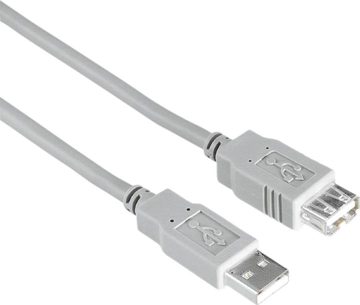 Image du produit Hama Verlängerungskabel USB A – USB A (3 m, USB 2.0)