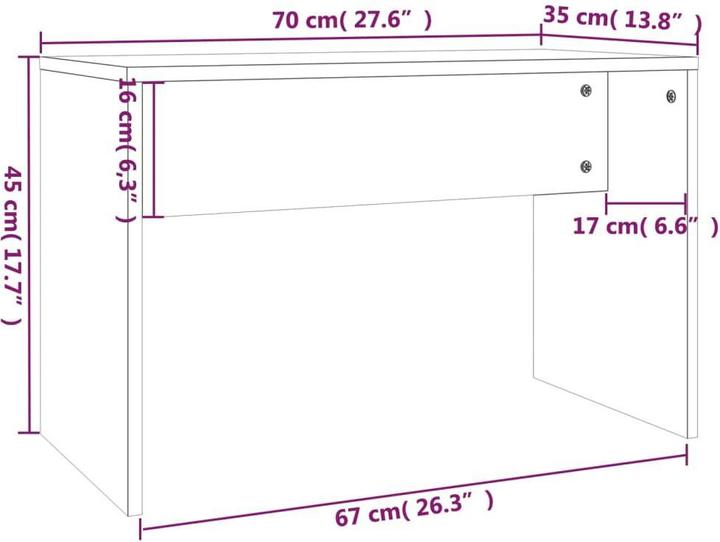 Actual product image VidaXL Milakhna (60 x 40 x 140 cm)