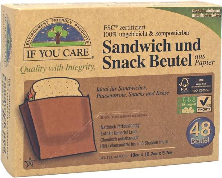 Actual product image If You Care Sandwich and snack bags (48 x)