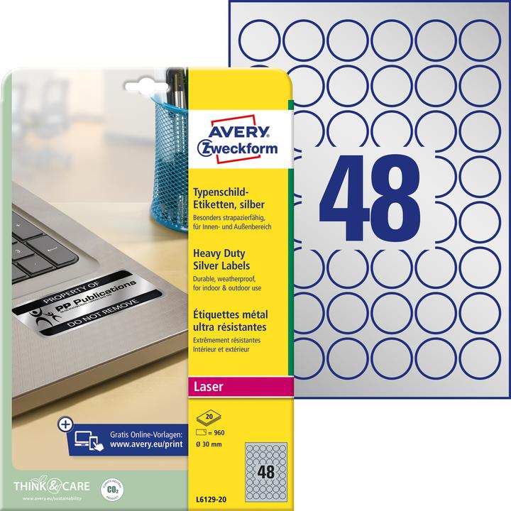 Produktbild Avery Typenschild-Etiketten