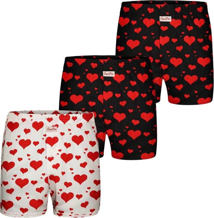 Actual product image Sugar Pine Boxer Valentine's Day (M, pack of 3)