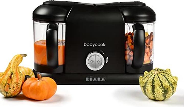 Beaba 4-in-1 Baby Food Processor with Steam Cooking, Blending, Defrosting, Warming and Dual Bowls