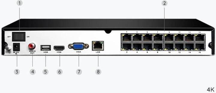 Produktbild Reolink NVS16-8MB8 (3840 x 2160 Pixels)