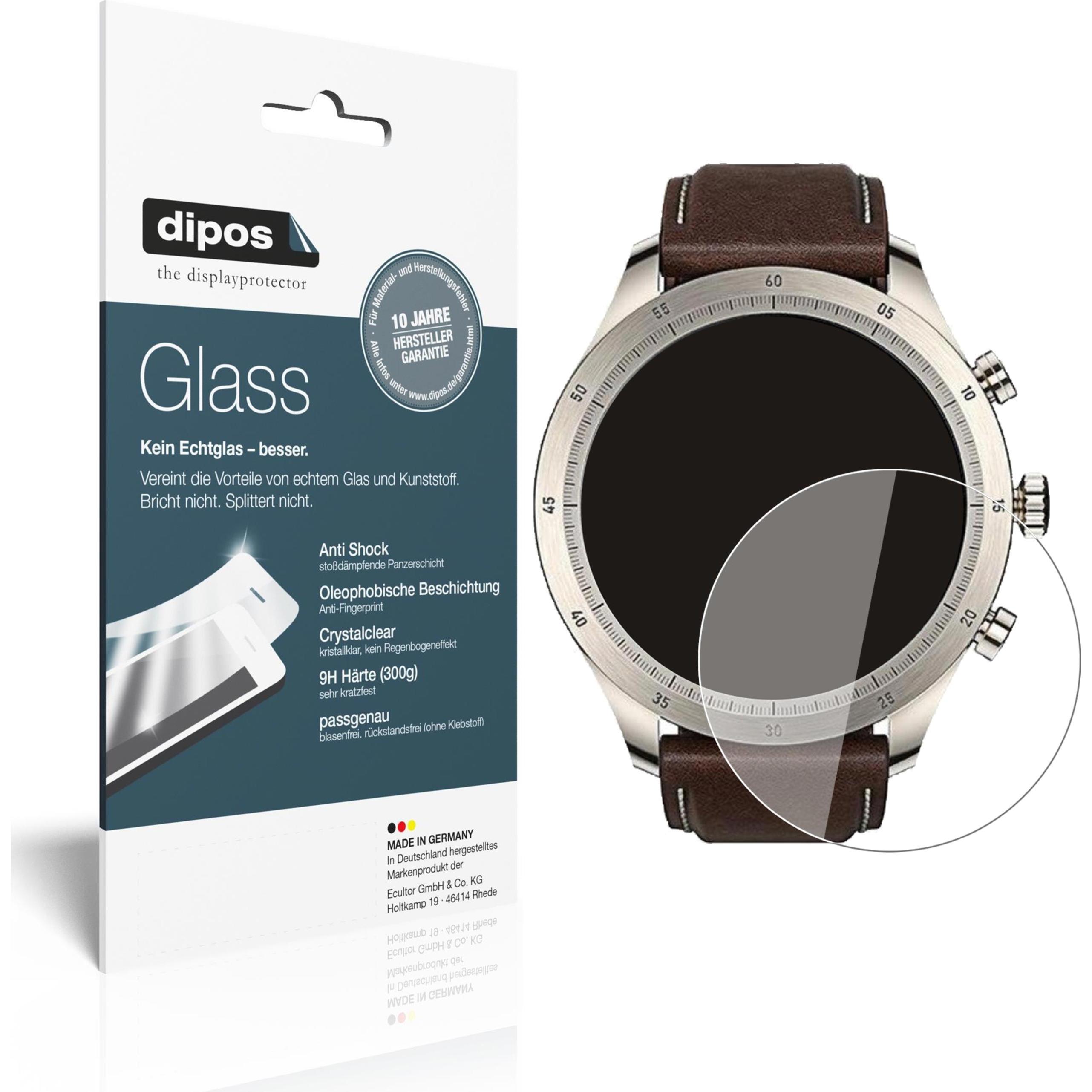 Dipos Displayschutz Anti-Shock, Smartwatch Schutzfolie, Transparent