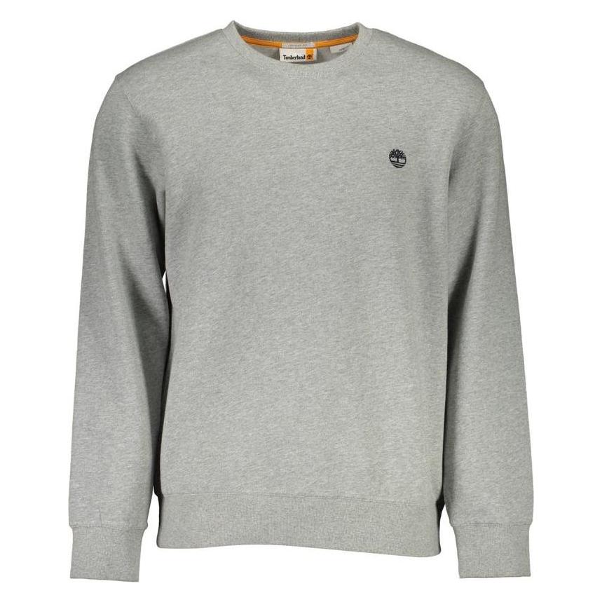 Timberland, Mannen, Springer, Gray Cotton Men Sweater, Grijs, (S)