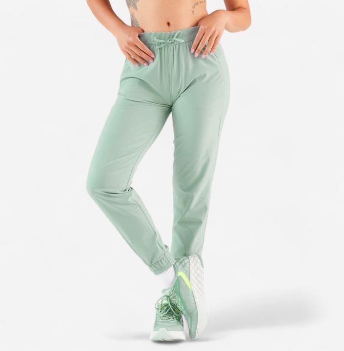 Kalenji Women's Running Breathable Trousers-Kiprun Run 500 Dry-Green
