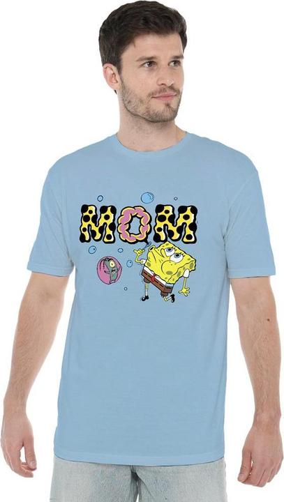 Actual product image Spongebob Squarepants Mens Mom Bubbles Mothers Day T-Shirt (L)