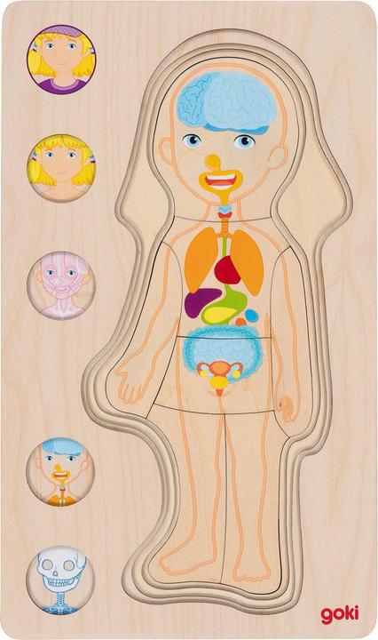 Produktbild Goki Schichtenpuzzle Mädchen (29 Teile)