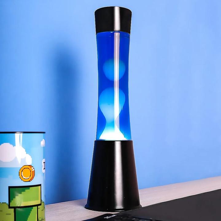 Image du produit Fisura Lampe à Lave LED - noir et cyan - par (E14, E27)