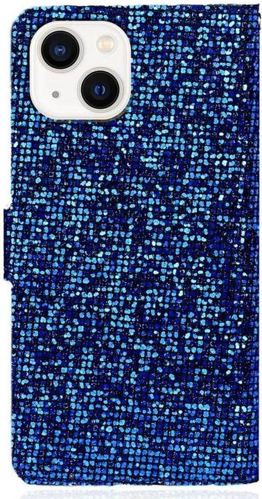 Actual product image Cover-Discount iPhone 14 - Glitter Leather Case blue (Apple iPhone 14)