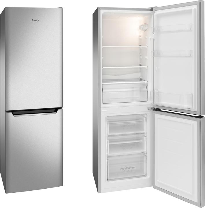 Actual product image Amica Fridge-freezer combination KGCL 384 155 E WxHxD 47.4 x 144 x 49.5 cm Refrigerator compartment (157 l)