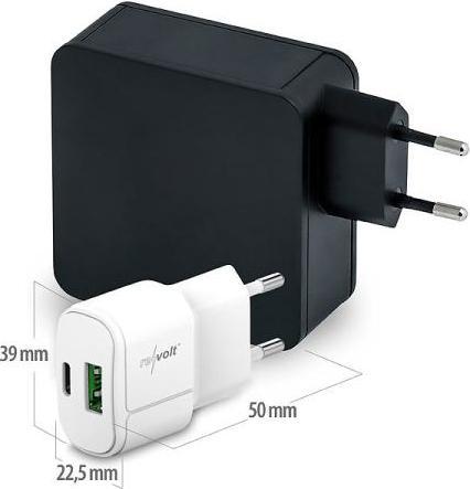 Actual product image Revolt Ultra compact USB power supply (30 W, 2 ports)