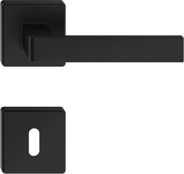 Rozette Door Set Ergo Line Black (Door handle)