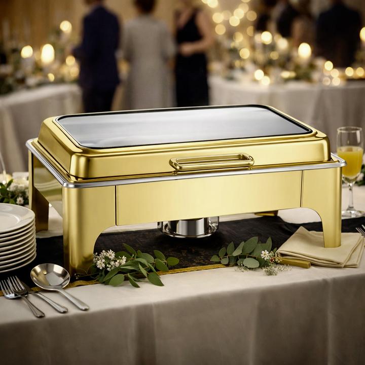 Actual product image Homeline Rechteck Chafing Dish 9L Edelstahl